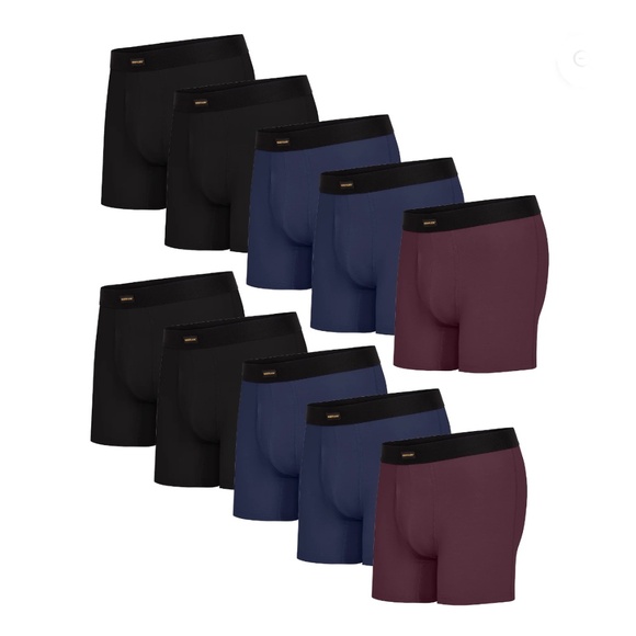 Men’s Wrangler Rustler Everyday Comfort Boxer Briefs Underwear 10-Pack Size M - Picture 6 of 11